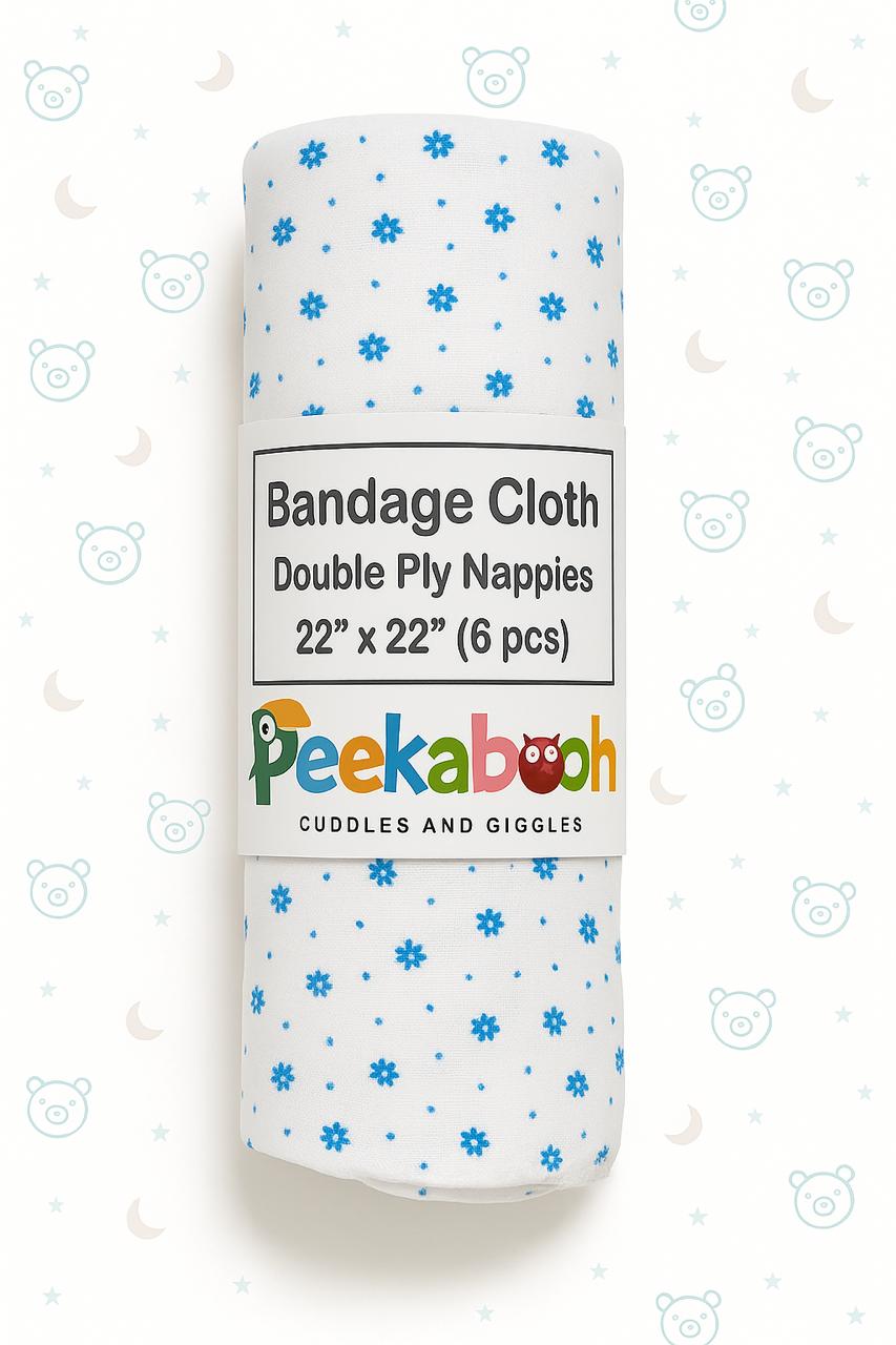 Bandage Cloth Nappies (Printed, Double ply 22*22 size)